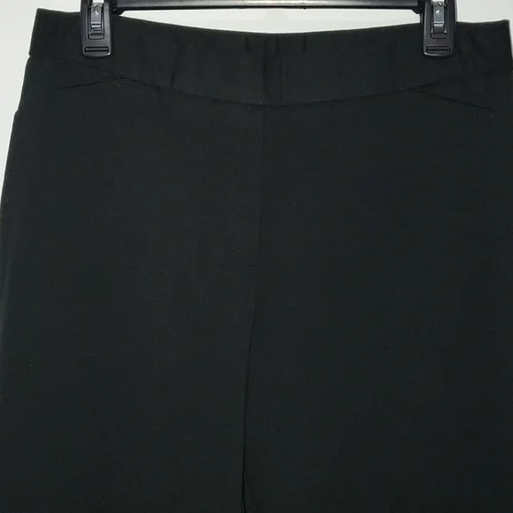 "J. JILL" PONTE SLIM LEG, Pull On PANT SIZE M, COLOR BLACK - Picture 2 of 12
